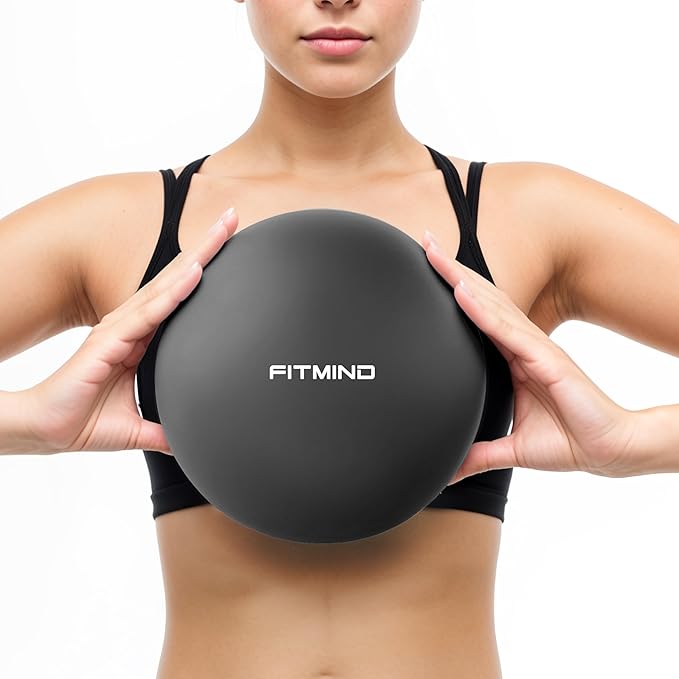 Pilates Ball - 10 Inch Core Ball for Yoga, Stability, Fitness, Ab & Core Workout, Physical Therapy