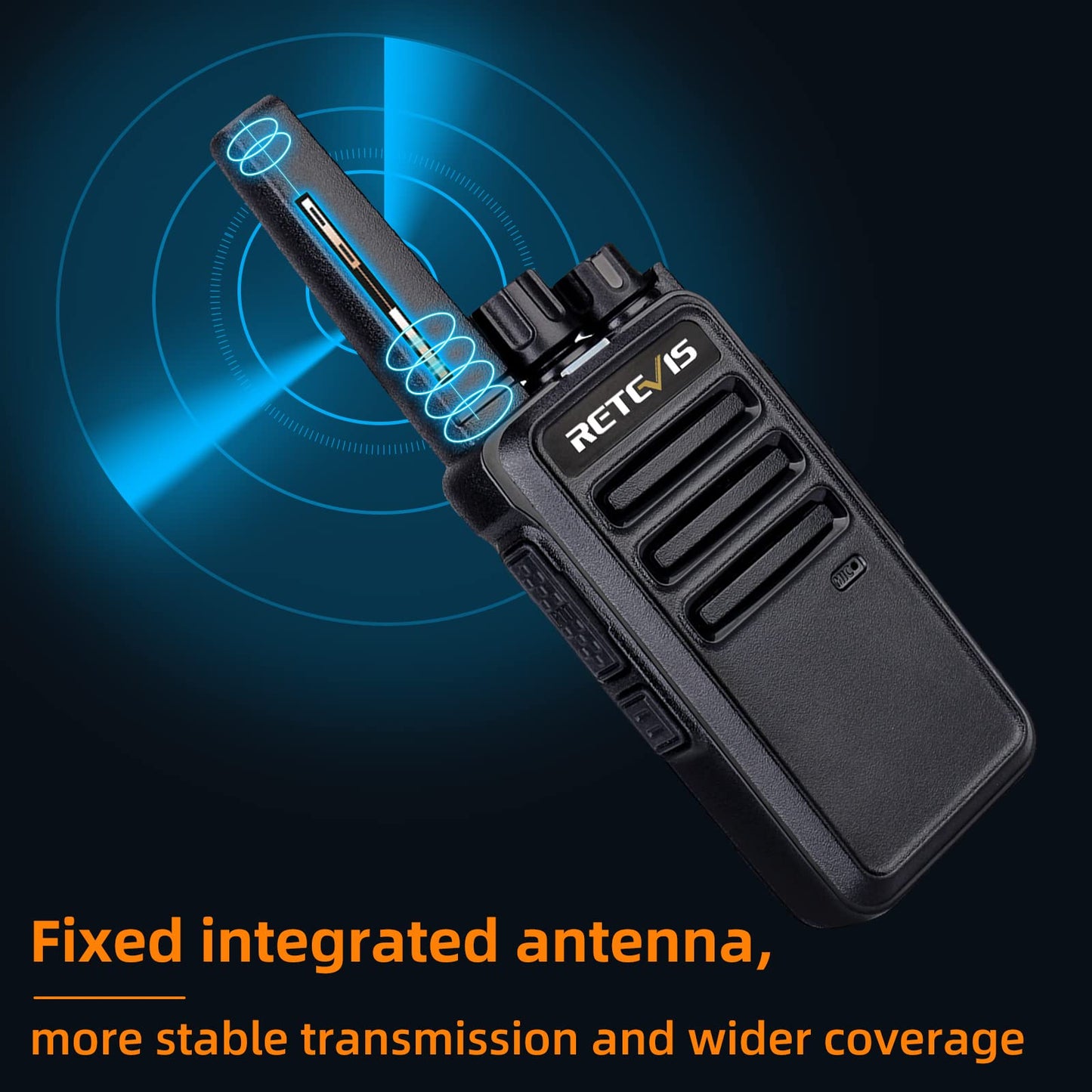 Retevis RT68 Walkie Talkies with Earpiece, Portable FRS Two-Way Radios Rechargeable, with 6 Way Multi Unit Charger, Hands Free, Long Range, Rugged 2 Way Radios 6 Pack for Adults School Church