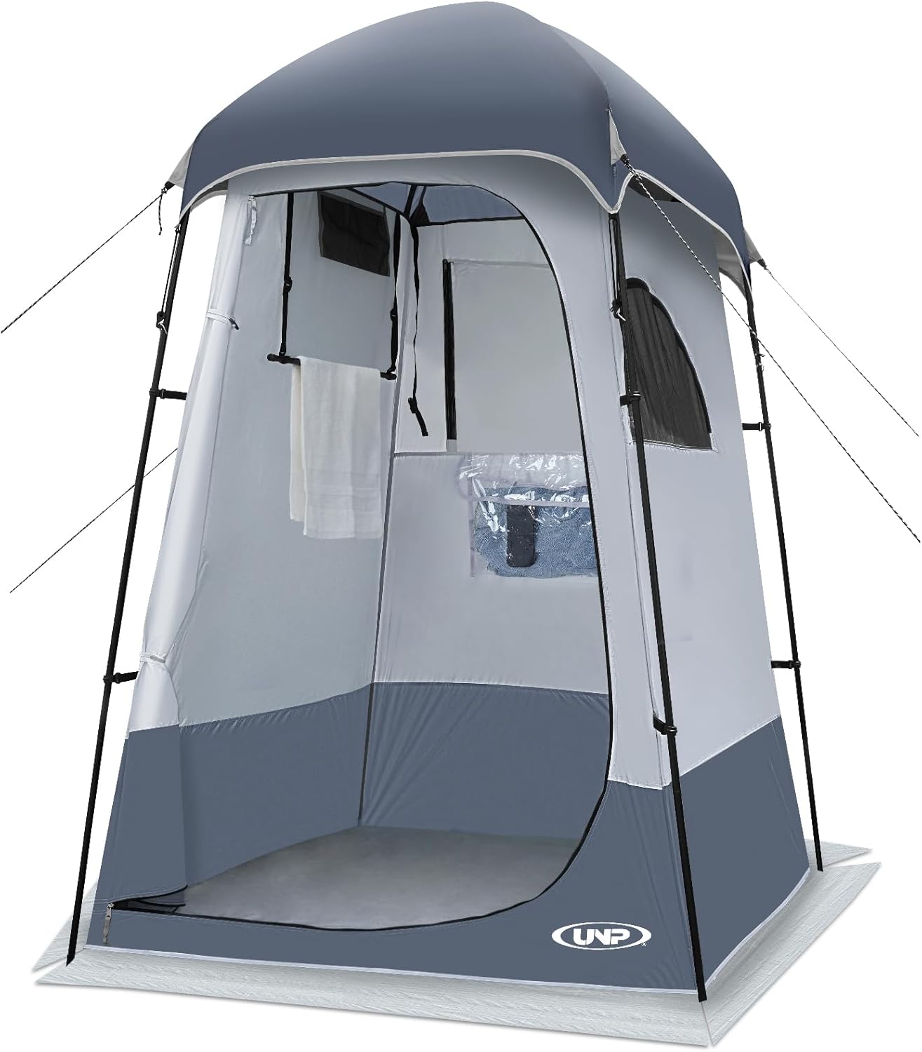 UNP Camping Shower Tent and 2 Person Camping Tent for Hiking Outdoor Fishing Portable