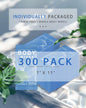 FUMMI 300 Pack Large Body Wipes Moisturizing No Rinse Bath Wipes Unscented