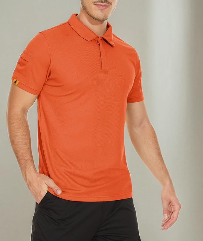 V VALANCH Mens Polo Shirts Short Sleeve Moisture Wicking Golf Polo Athletic Collared Shirt Tennis T-Shirt Tops