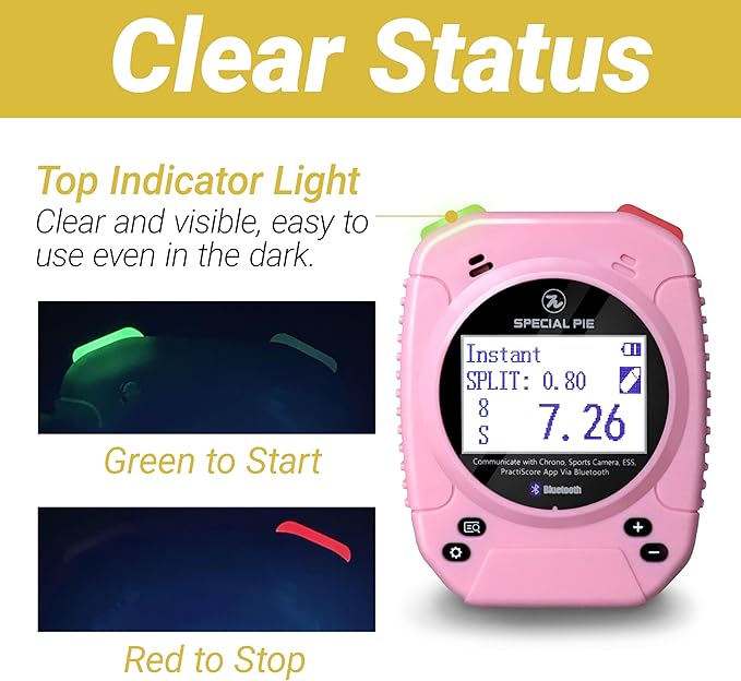 Shot Timer for Shooting - Upgraded Shooting Timer for Training & Dry Fire Practice, Loud Buzzer and Auto-Backlight, Ideal for IPSC, IDPA, USPSA