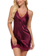 Satin Lace Chemise Nightgown - Sexy Lingerie Sleepwear for Women S-4XL