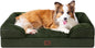 EHEYCIGA Orthopedic Dog Beds for Extra Large Dogs 44x32Inch, Waterproof Memory Foam XL Pet Bed with Sides, Non-Slip and Egg-Crate Foam Big Dog Couch Bed with Washable Removable Cover, Grey