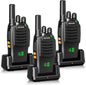 Retevis H-777 Walkie Talkies Rechargeable, 2 Way Radios Long Range, Portable FRS Two-Way Radios, Short Antenna, LED Flashlight, for Adults Family Outdoor (3 Pack)