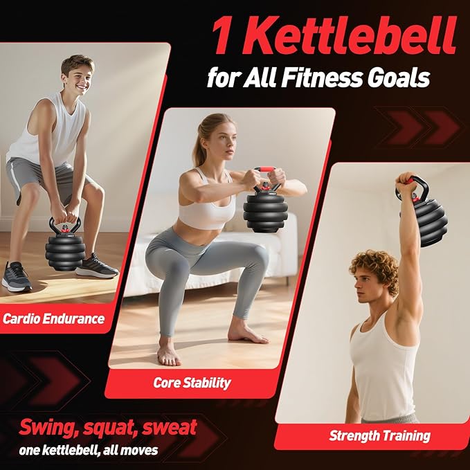 Adjustable dumbbell set,20/35/45/55/70/90lbs Free Weights set with upgraded nut, 4 in 1 Weight Set Used as Kettlebells, Barbell, Push up Stand, Fitness Exercise for Home Gym Suitable Men/Women