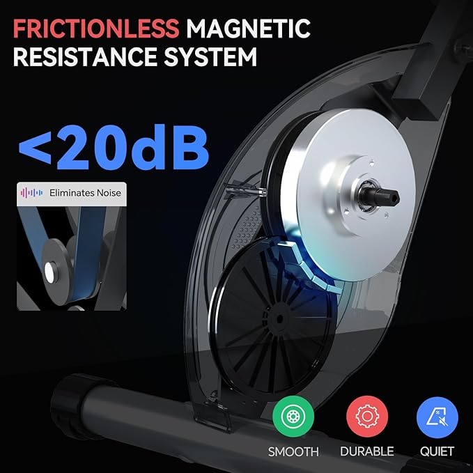 Foldable Exercise Bike Stationary Bikes for Home, 5 IN 1 Indoor Workout Bike, Cycling Bike with 16-Level Quiet Magnetic Resistance, 6.6 LBS Flywheel and 300LBS Capacity, 2025 Designed 817 X-bike