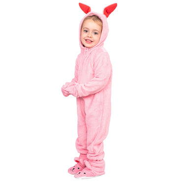 A Christmas Story Pink Bunny Pajamas Christmas Jumpsuit Halloween Costume
