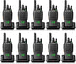 Retevis H-777 2 Way Radios, Walkie Talkies for Adults, Rechargeable Long Range Two Way Radio, Shock Resistant, Short Antenna for Business Education(10 Pack)