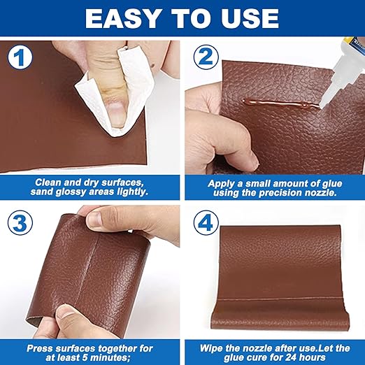 100g Leather Super Glue | Waterproof Adhesive for Shoes, Furniture & Upholstery
