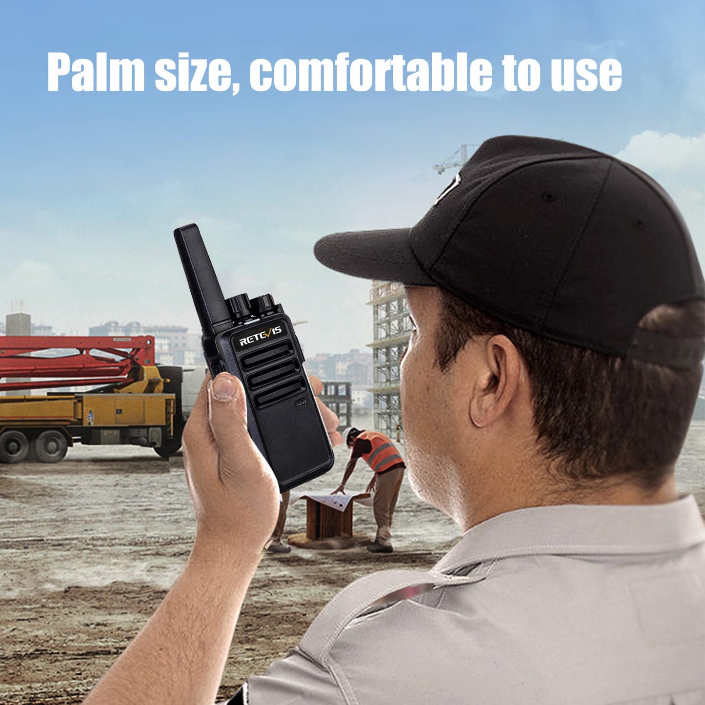 Retevis RT68 2 Way Radio, Long Range Walkie Talkies for Adults (10 Pack) with 10 Multi Way Charger, Easier Securer Charging, 1200mAh, Compact Handheld Two Way Radios Rechargeable for Industry