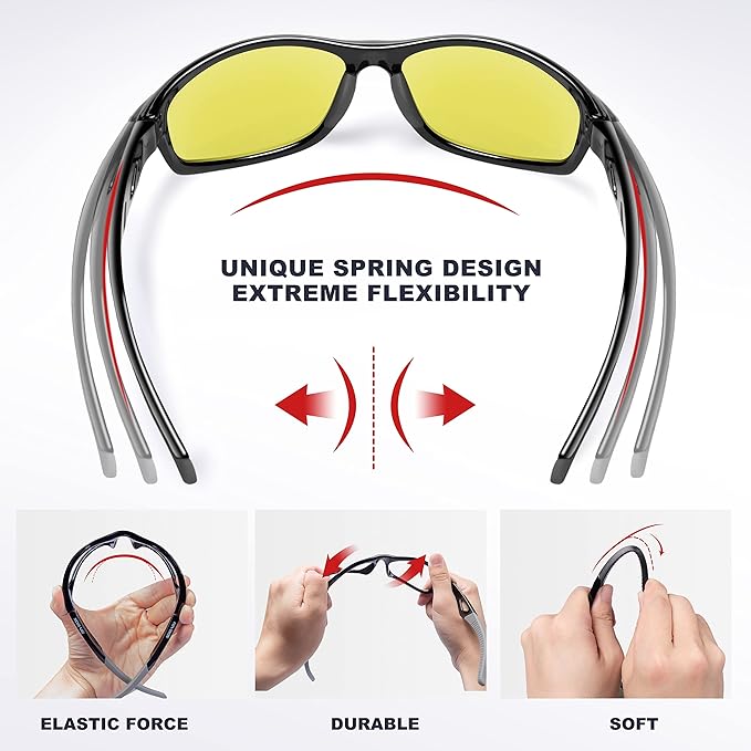 RIVBOS Sunglasses for Men Women Polarized UV Protection Sports Fishing Driving Shades Cycling RB833