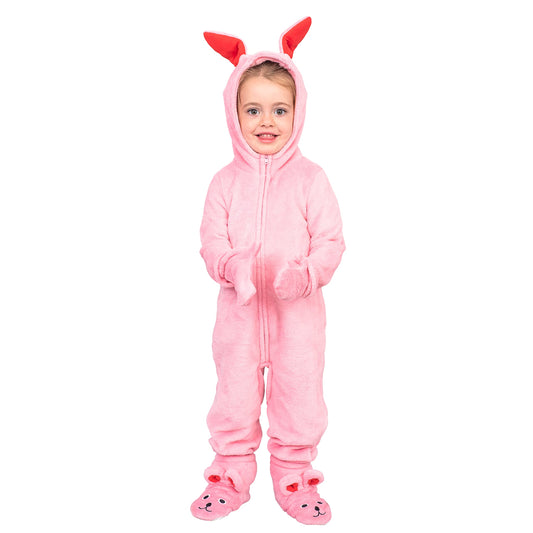 A Christmas Story Pink Bunny Pajamas Christmas Jumpsuit Halloween Costume