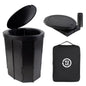 72 HRS Portable Collapsible Camp Toilet - Extra Large, Lightweight & Sturdy (With 12 Toilet Bags)