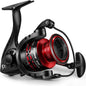 Piscifun Flame Spinning Reels, Lightweight 9+1BB Ultra Smooth Spinning Fishing Reels, 19.8LBs Max Drag, 2000, 3000, 4000, 5000 Series, Red & Blue