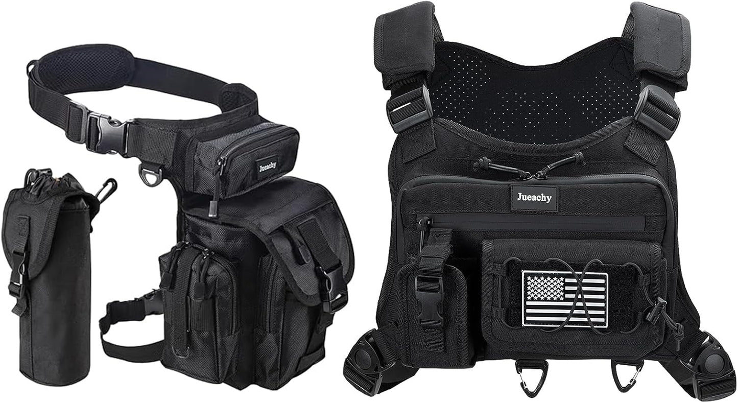 Jueachy Drop Leg Bag+Jueachy Chest Bag