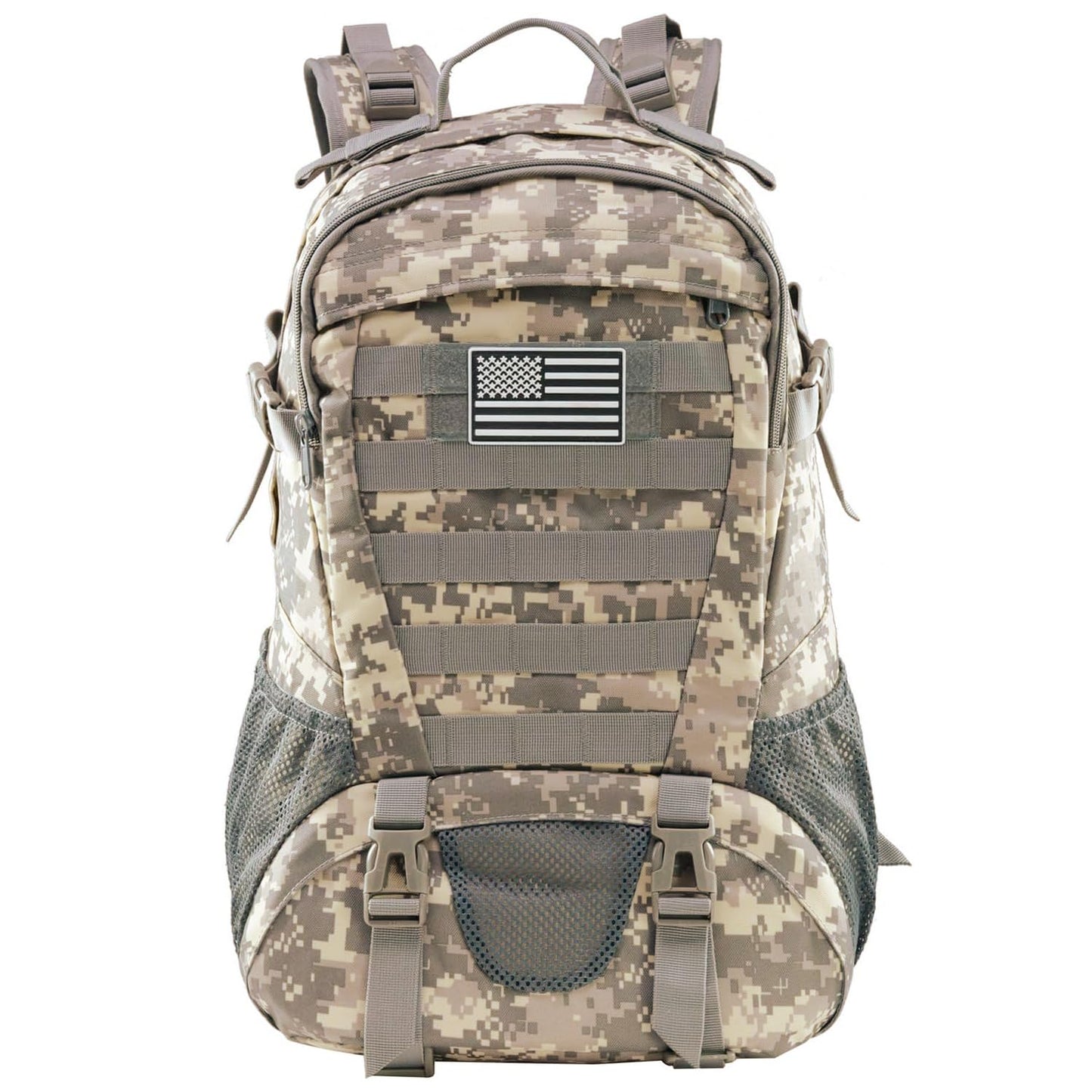 Jueachy Tactical Backpack for Men Hiking Day Pack Molle Military Rucksack Waterproof 30L EDC Bag with USA Flag Patch