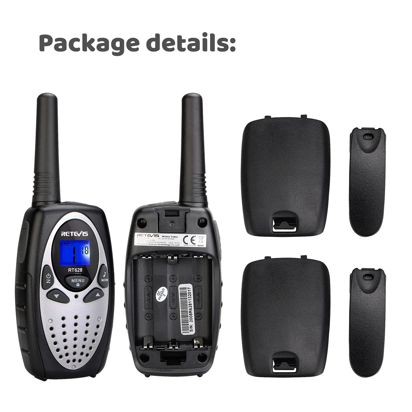 Retevis RT628 Walkie Talkies for Kids,Toys Gifts for 6-12 Years Old Boys Girls,Long Range 2 Way Radio 22CH VOX,Birthday Gift,Family Walkie Talkie for Camping Hiking Indoor Outdoor