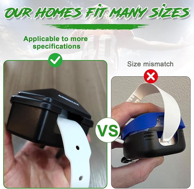 ARGOMAX Sports Lip Guard Case with Clip, Specializing Storage of Mouthguards with Lip Protection. Compatible with Various Brands of Football Lip Guard, Black+Green.