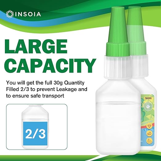 Thin CA Glue, 30g Premium Cyanoacrylate Super Glue Fast Drying 2 CPS Viscosity Adhesive for Woodturning, Pen Making, Hobby, Fossil Prep, Inlays, Hardening, Stabilizing&More