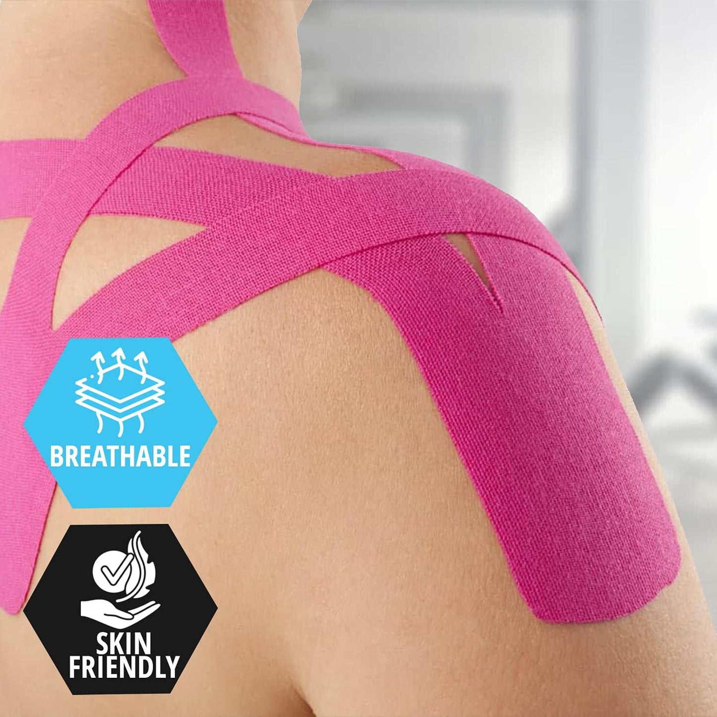 MedPride Kinesiology Tape - Mixed Colors - 2" x 5m - 4 Rolls/Box, Case of 30 (120 Count)