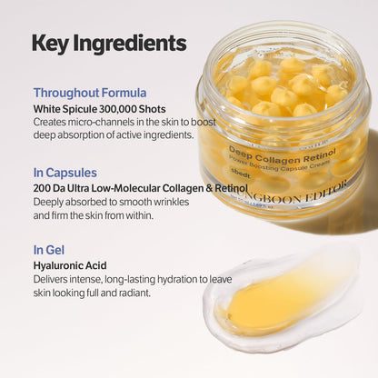 Sungboon Editor Deep Collagen Retinal Power Boosting Capsule Cream