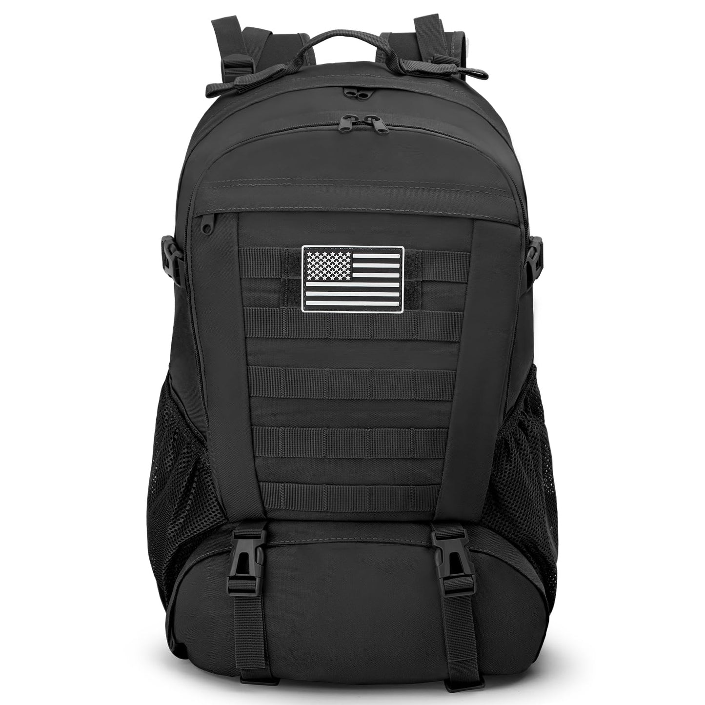 Jueachy Tactical Backpack for Men Hiking Day Pack Molle Military Rucksack Waterproof 30L EDC Bag with USA Flag Patch