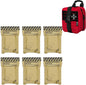 RHINO RESCUE Sterile Compressed Gauze for Emergency Wound Dressing+IFAK Trauma Kit with C-A-T Tourniquet for Wound Care (BSC, Red)
