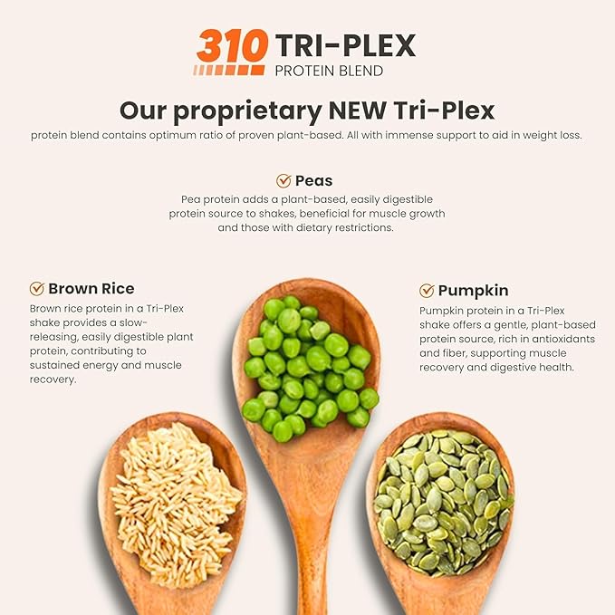 310 Nutrition All-In-One Meal Replacement Shake Powder - Plant-Based Protein Smoothie Blend w/High Fiber, Probiotics & Adaptogens - Low Carb, Vegan, Keto & Paleo Friendly - Caramel Sundae - 28 Srv