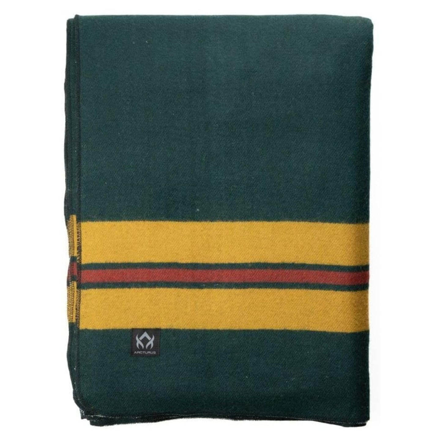 Arcturus Rainier Wool Blanket - 4.5lbs Warm, Heavy, Washable, Large | Great for Camping, Outdoors, Survival & Emergency Kits (Sunset Peak)