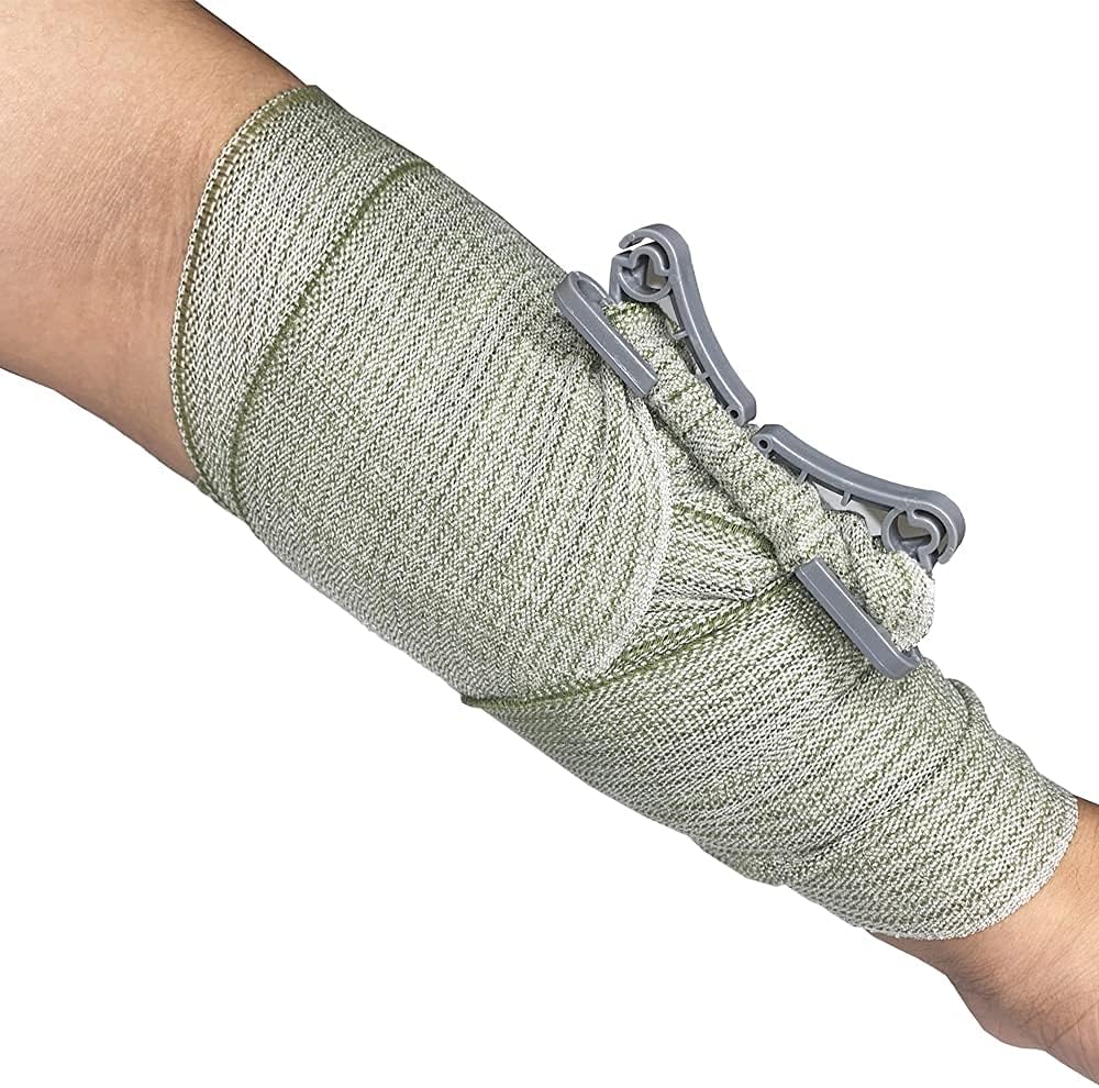 RHINO RESCUE 6" Israeli Style Emergency Bandage + IFAK Trauma Kit with C-A-T Tourniquet for Wound Care (PRO, Coyote)