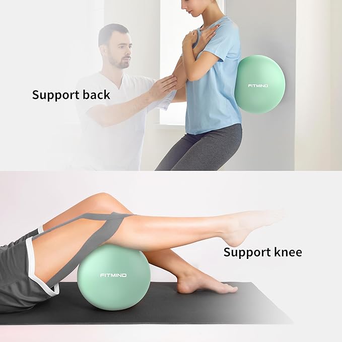 Pilates Ball - 10 Inch Core Ball for Yoga, Stability, Fitness, Ab & Core Workout, Physical Therapy