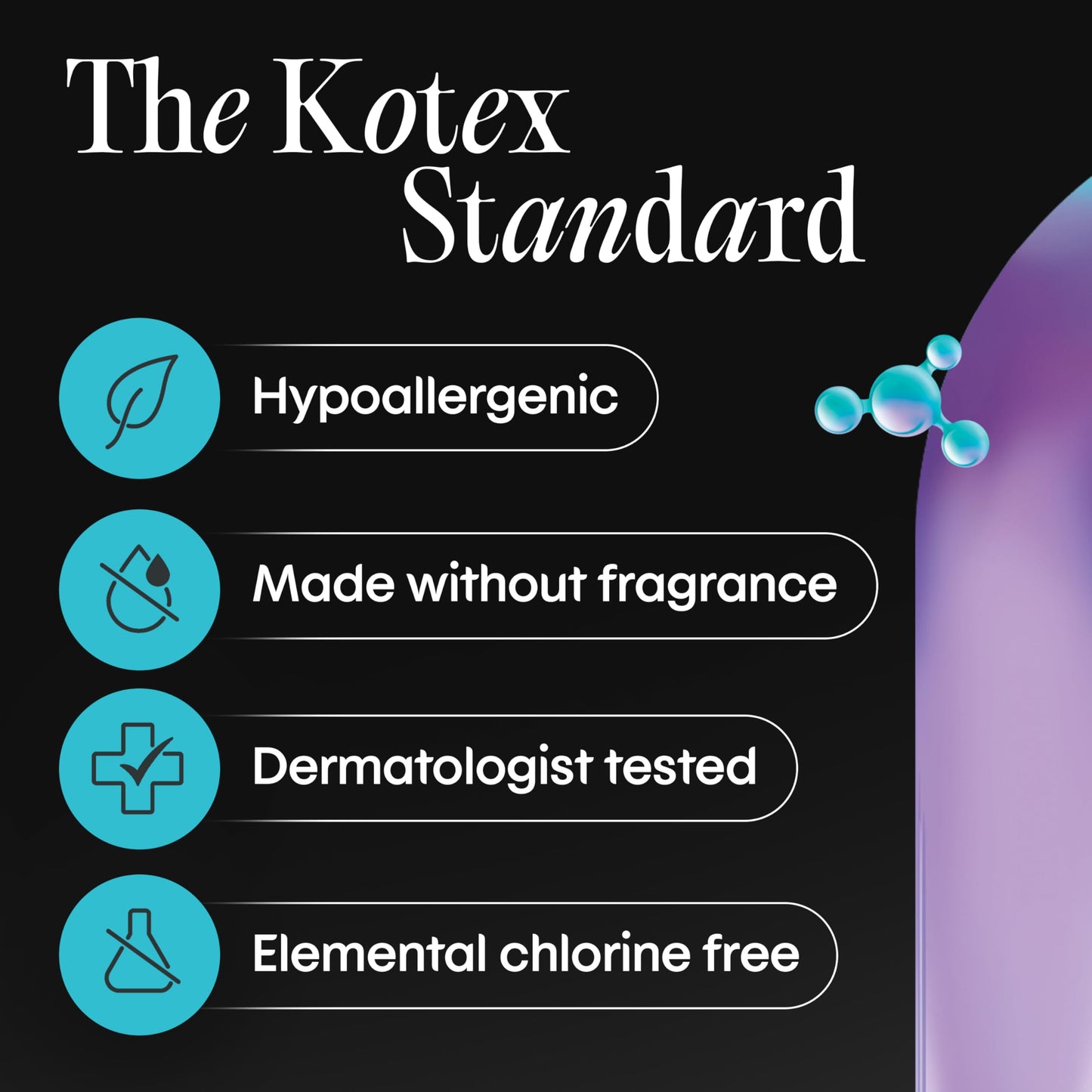 Kotex Regular Daily Pads - 56 Count | Soft and Breathable