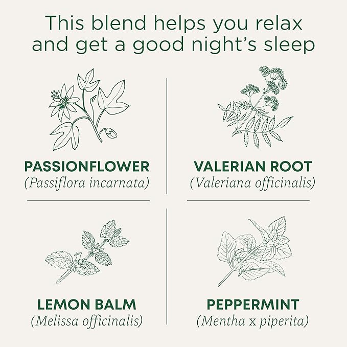 Traditional Medicinals Organic Nighty Night Extra Tea With Valerian Root for Relaxation, 48 Tea Bags