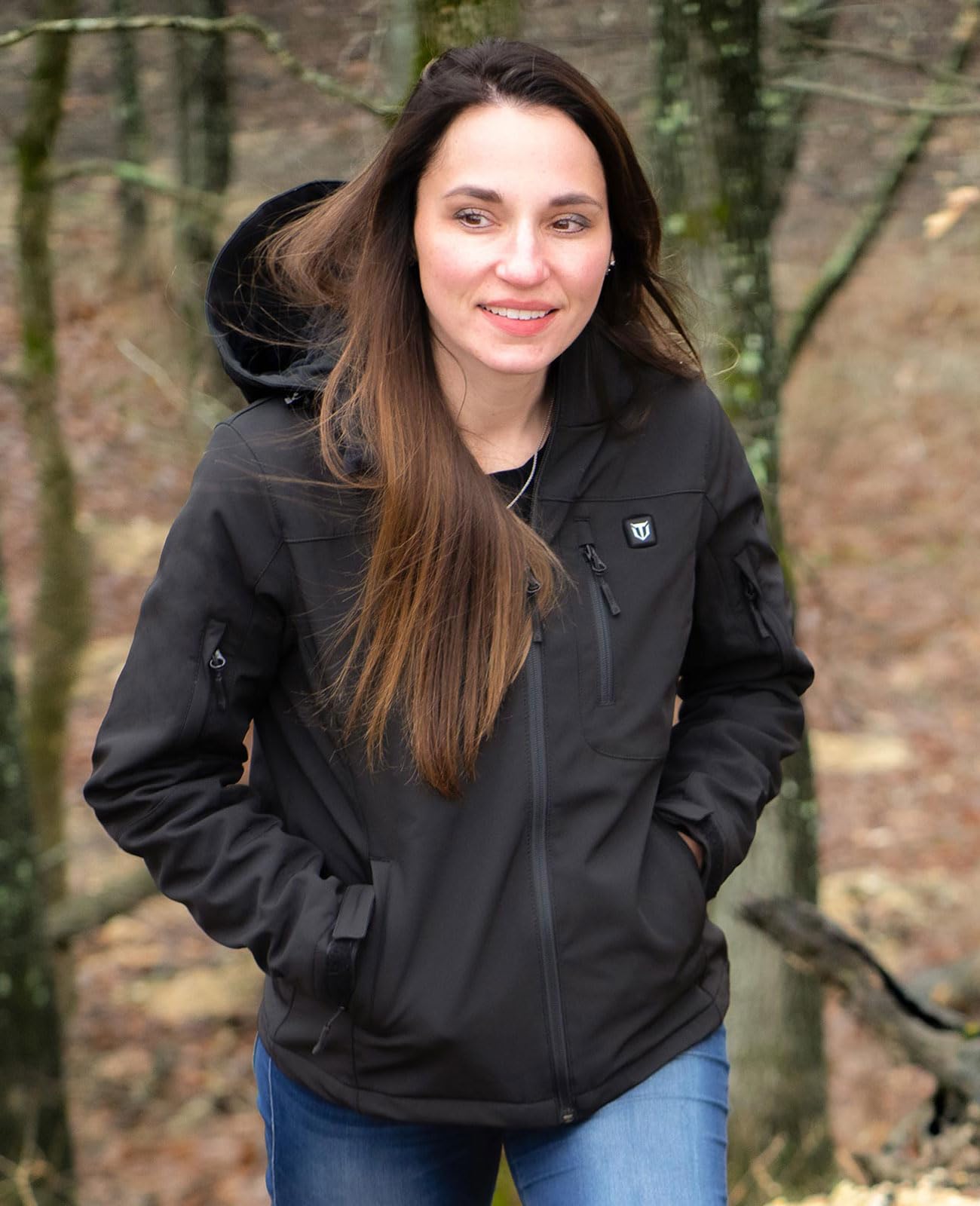 TIDEWE Heated Jacket for Women with Battery Pack (Black, Pink, Camo, Size S-XXL)