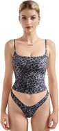 Women Square Neck Tank Top - Summer Cami with Adjustable Straps