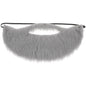 Lusofie Grey Fake Beard Elastic Realistic Costume Facial Hair for Role Play