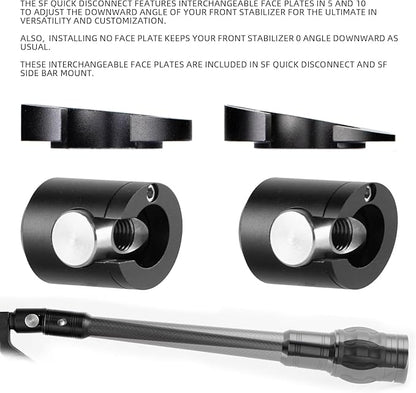 Single Side Adjustable Bow stabilizer, Shooting stabilizer, v bar Attachment for Compound Bow Stand
