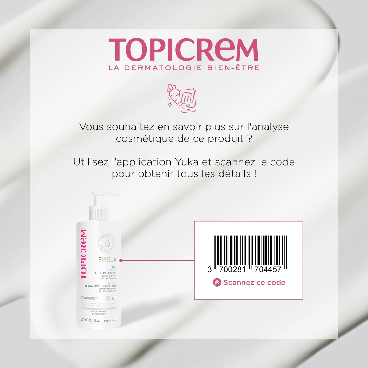 Topicrem Moisturizing Body Milk, 500ml - Hydrating & Brightening Body Lotion for Dry Skin