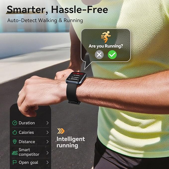 Smart Watches for Women Men Android & iPhone, Alexa Built-in 1.8" Smart Watch(Answer/Make Calls ) 24/7 SpO2 Sleep Heart Rate Stress Monitor,Smartwatch 3ATM Waterproof,Fitness Tracker with 120+ Sport