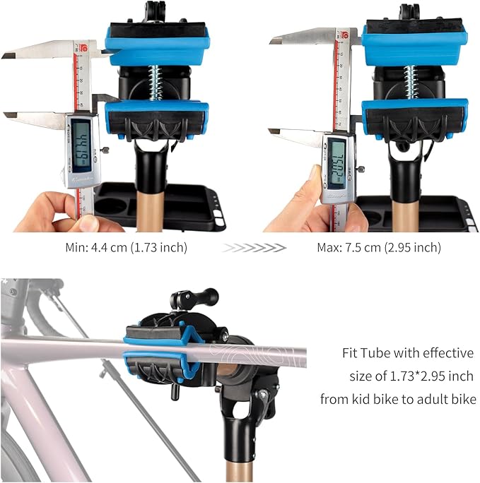 Bike Repair Stand -Shop Home Bicycle Mechanic Maintenance Rack，bike rack (golden（two legs）)