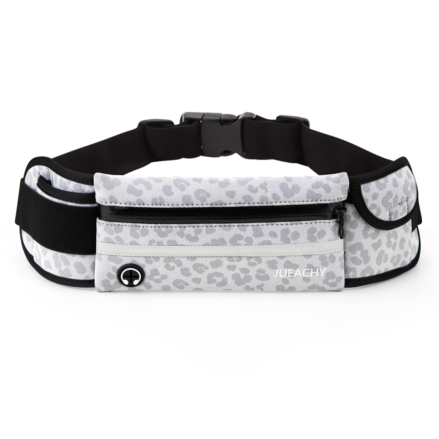 Jueachy Running Belts for Women Waterproof Fanny Pack Running Waist Pouch Phone holder Adjustable Sports Money Belt with Headphone Port