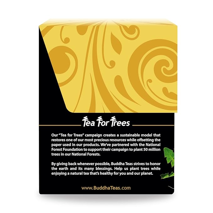 Buddha Teas Organic Dandelion Root Tea – 18 Bleach-Free Tea Bags – Caffeine-Free Tea with a Rich, Earthy Taste, Natural Source of Vitamins, Minerals, and Antioxidants, Kosher, GMO-Free