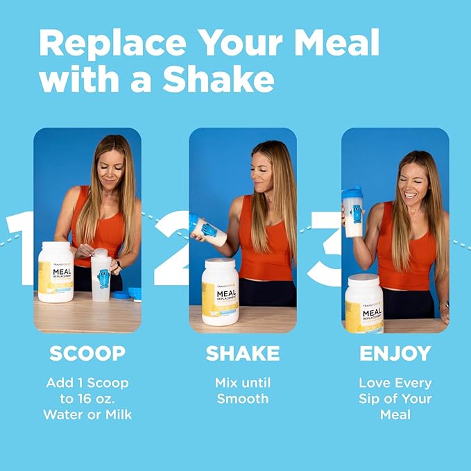 TransformHQ Meal Replacement Shake Powder 7 Servings (Blueberry Cheesecake) - Gluten Free, Non-GMO