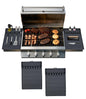 OURCABECUE Silicone Griddle Tools Mat Blackstone Gray 2PCS BBQ Utensils Holder