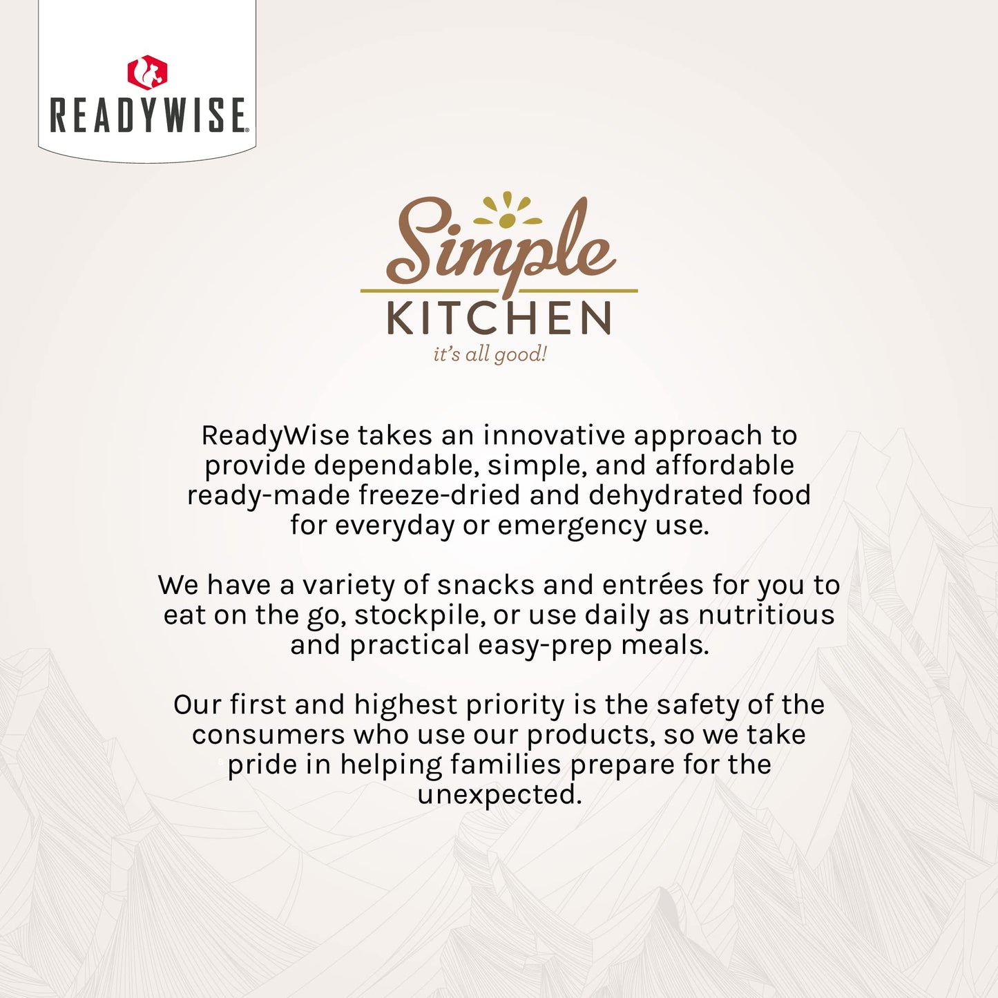 Simple Kitchen Garden Vegetable Soup Mix - 17 Servings for Meal Prep, Gluten Free, Vegetarian, Dehydrated & Freeze Dried Survival Food for Camping Meals, Backpacking & Hiking, Survival Kit, Pack of 4