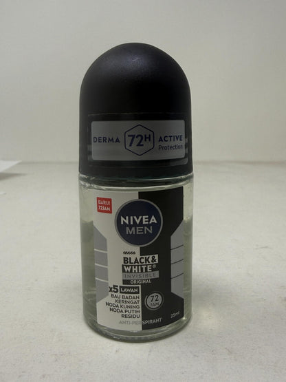 Nivea Men Invisible Deodorant Roll-On - Black & White Protection | 1.69 fl oz
