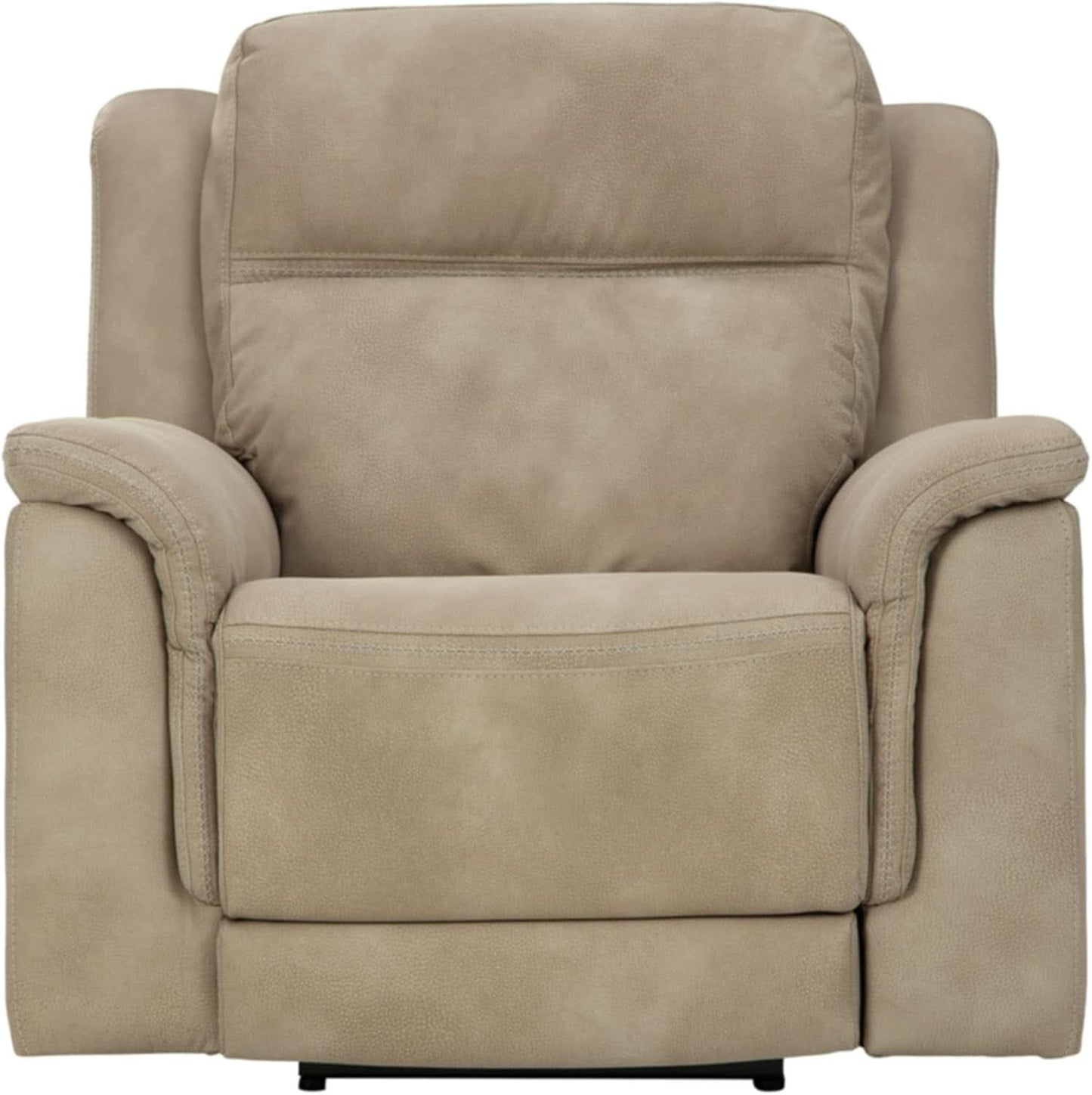Durapella Power Recliner With Adjustable Headrest Beige