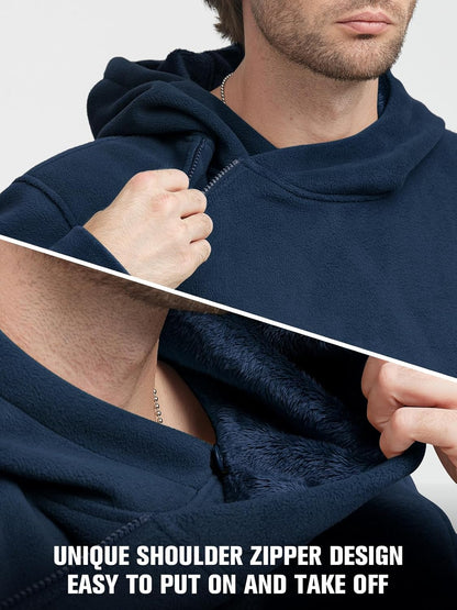 FREE SOLDIER Men's Fleece Pullover, Multiple Style Options