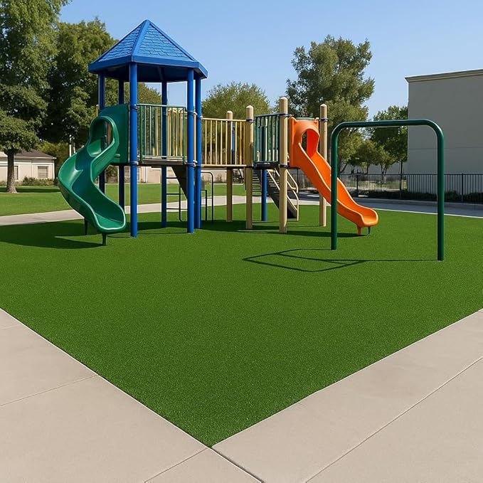 Ottomanson Artificial Turf Golf Hitting Mat 6'6" x 24' Indoor/Outdoor Waterproof Synthetic Fake Grass for Putting Practice Baseball Football Sports Gym Backyard, Custom Size 2' up to 30'